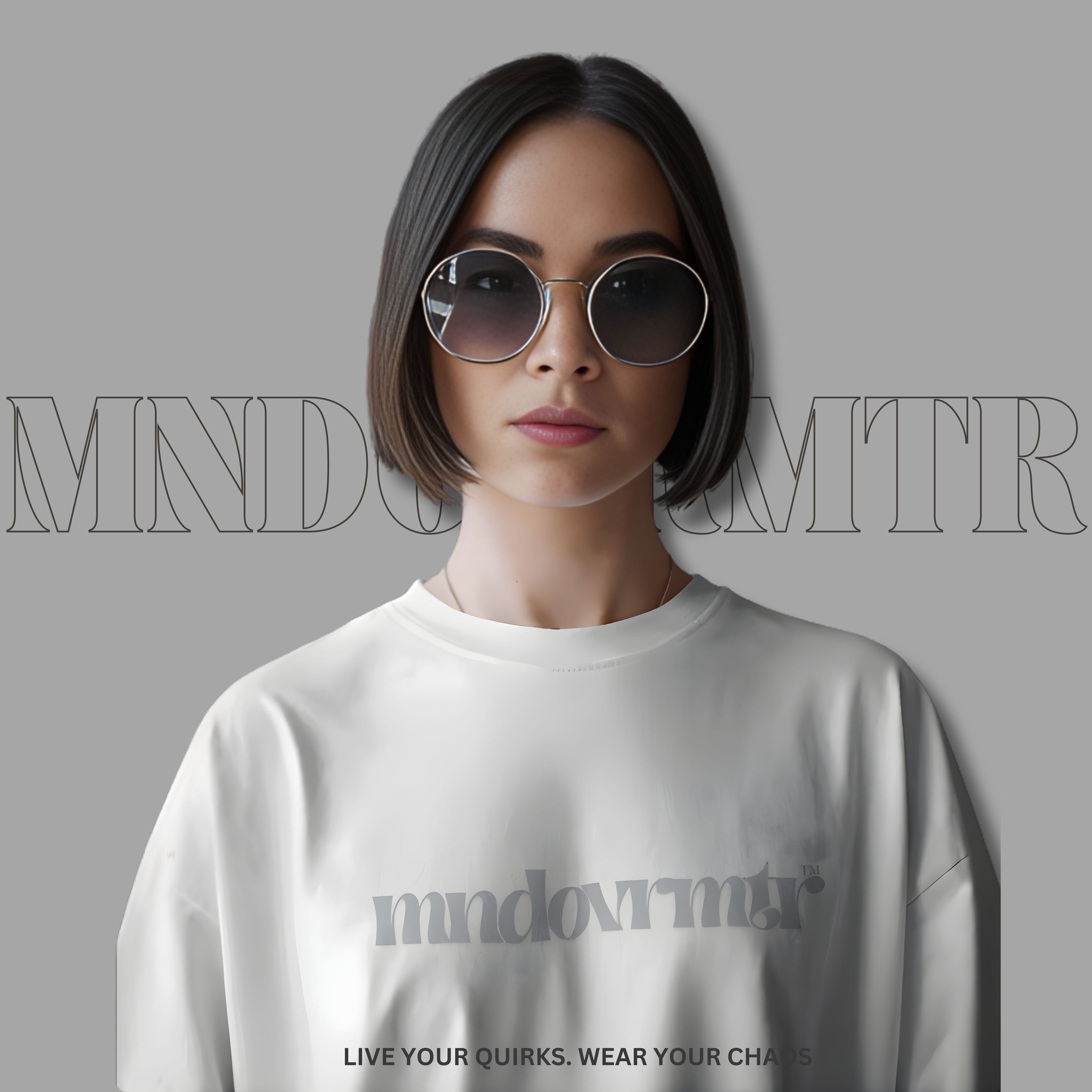 MNDOVRMTR™ Rise Beyond Every Doubt unisex shirt in white - minimalist mindset streetwear