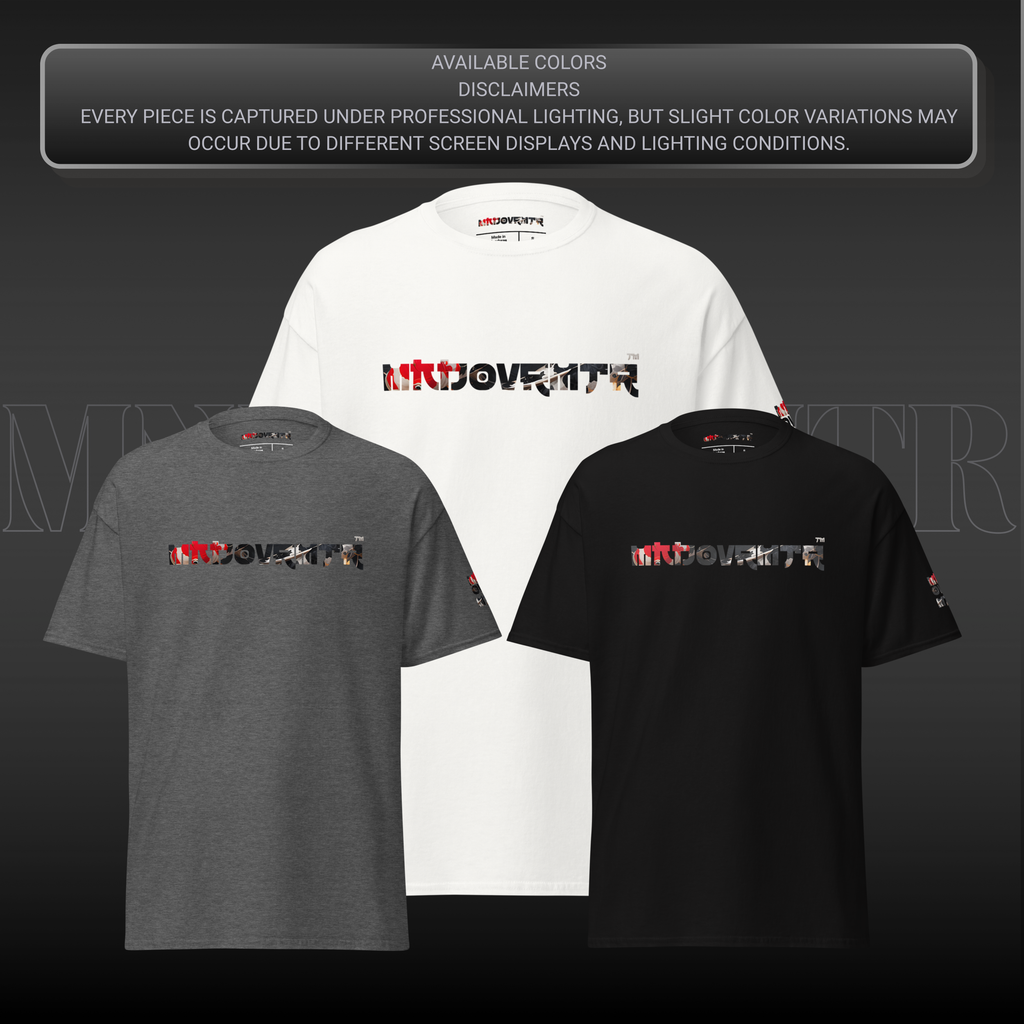 Mndovrmtr koi print tee - full body back, minimalist streetwear