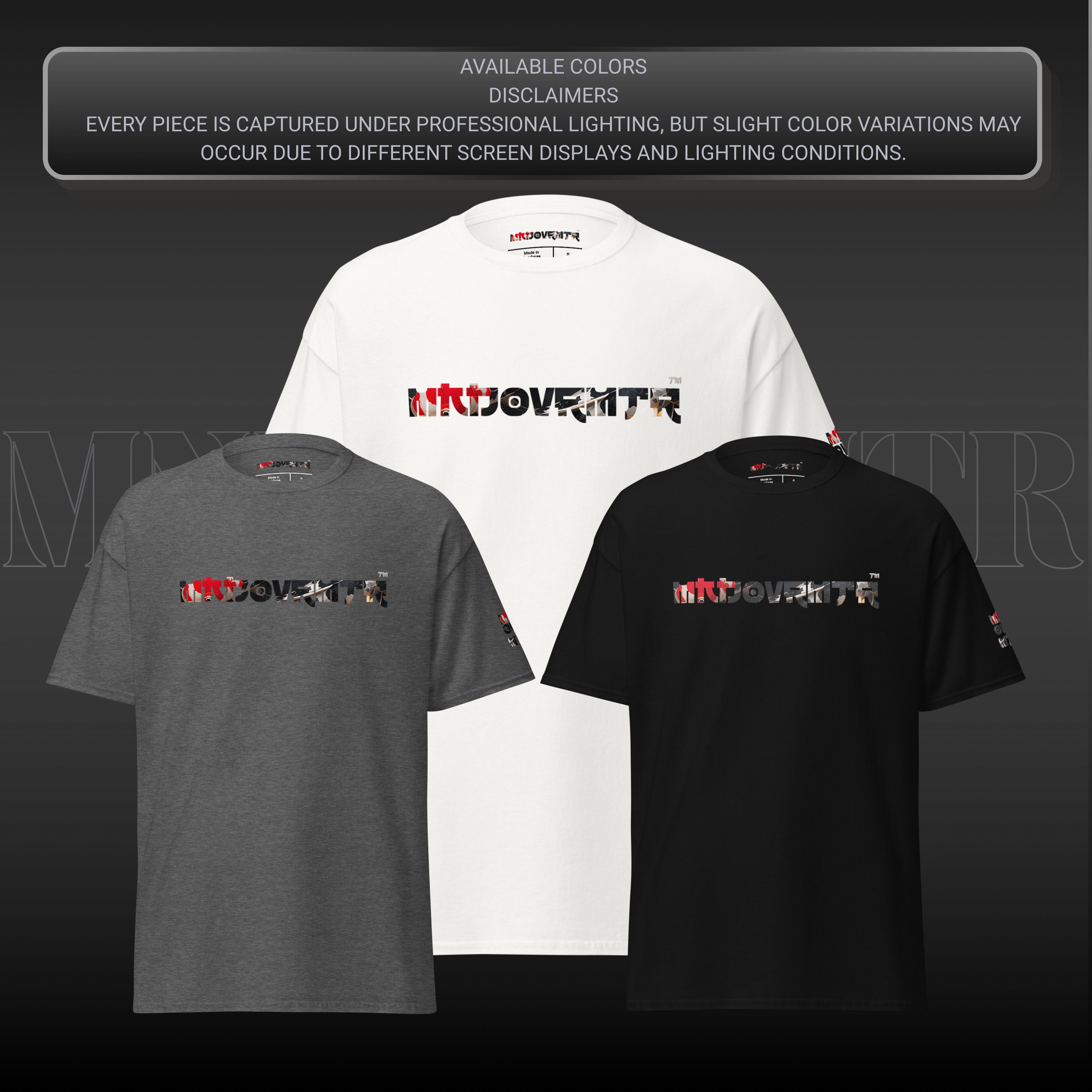 Mndovrmtr koi print tee - full body back, minimalist streetwear