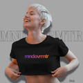 MNDOVRMTR Gradient Crop Tee - Mind Over Matter Motivational Shirt