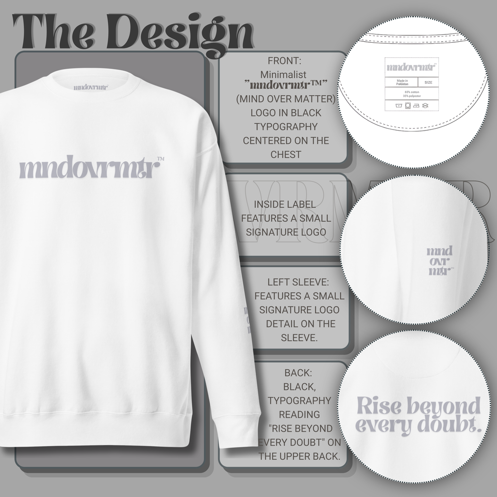 MNDOVRMTR™ Premium Streetwear Sweatshirt