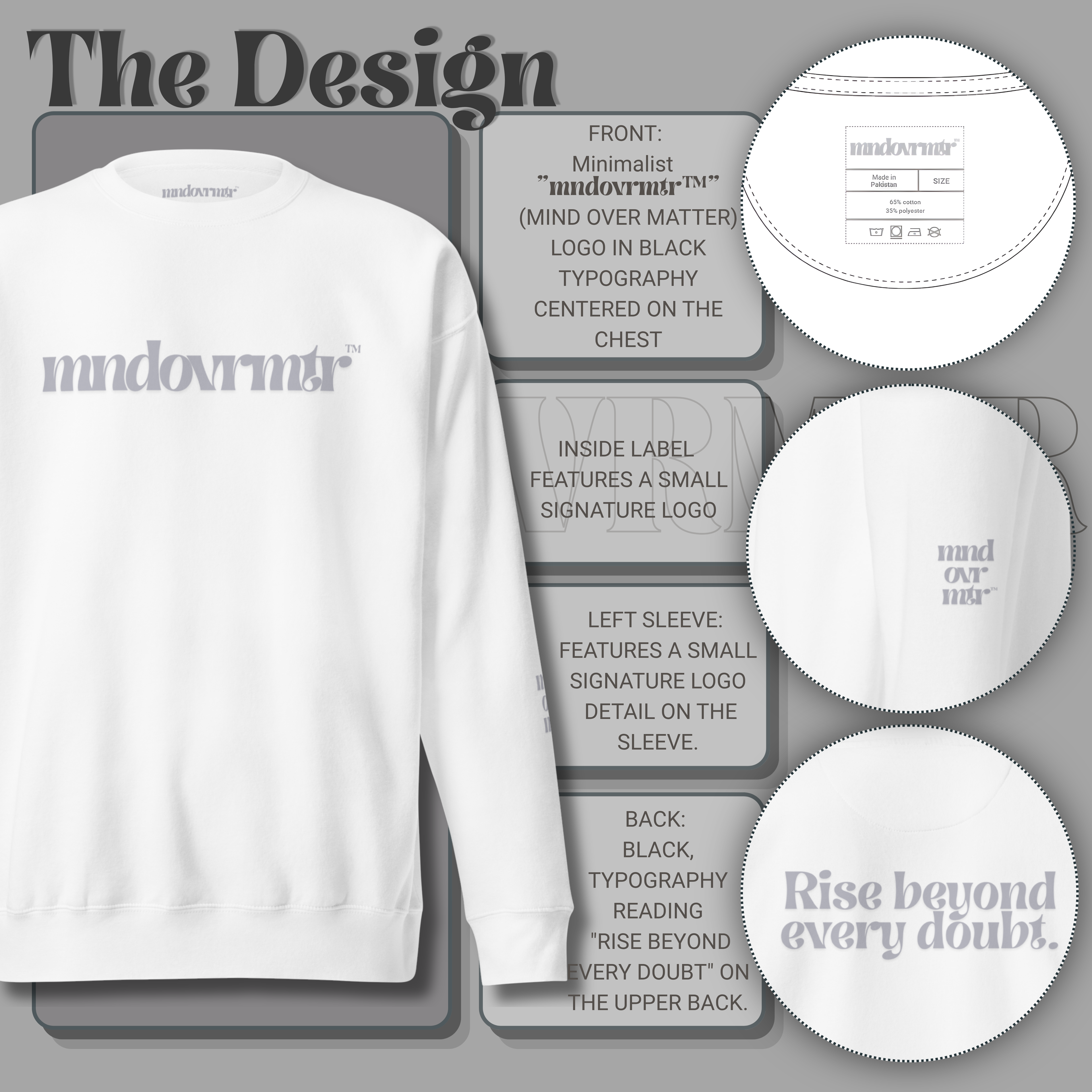 MNDOVRMTR™ Premium Streetwear Sweatshirt