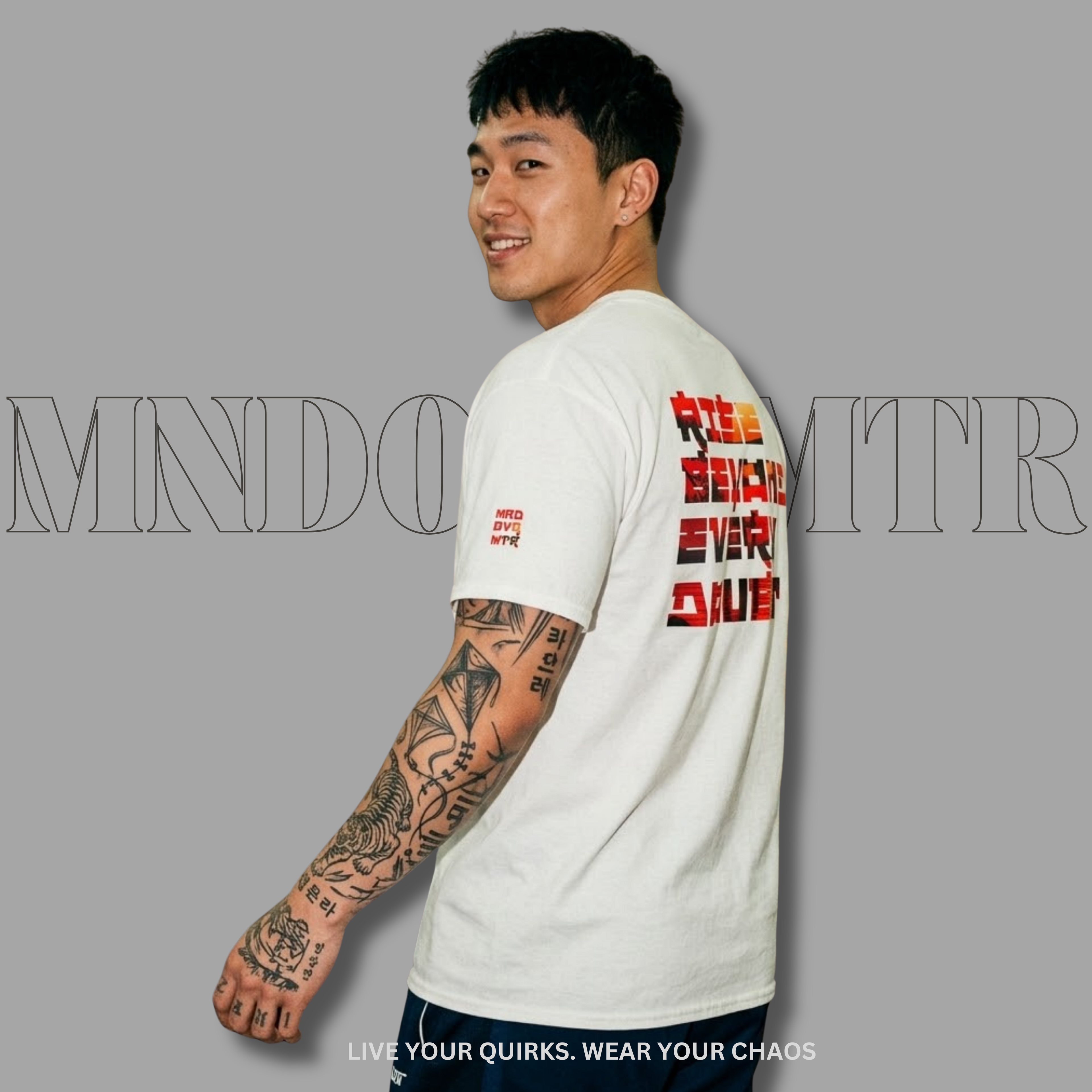 MNDOVRMTR "Rise Beyond Every Doubt" Unisex Graphic Streetwear T-Shirt