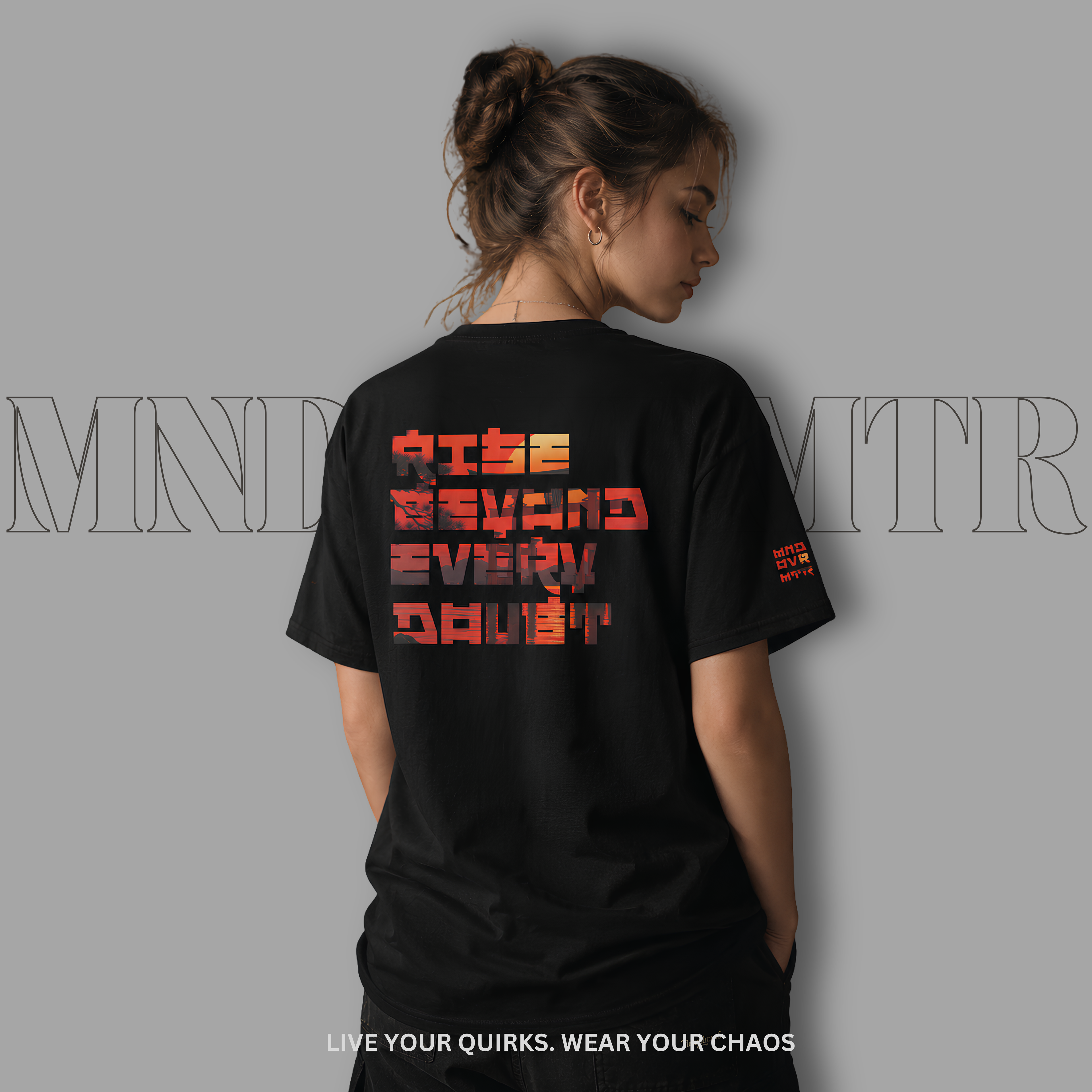 MNDOVRMTR "Rise Beyond Every Doubt" Unisex Graphic Streetwear T-Shirt