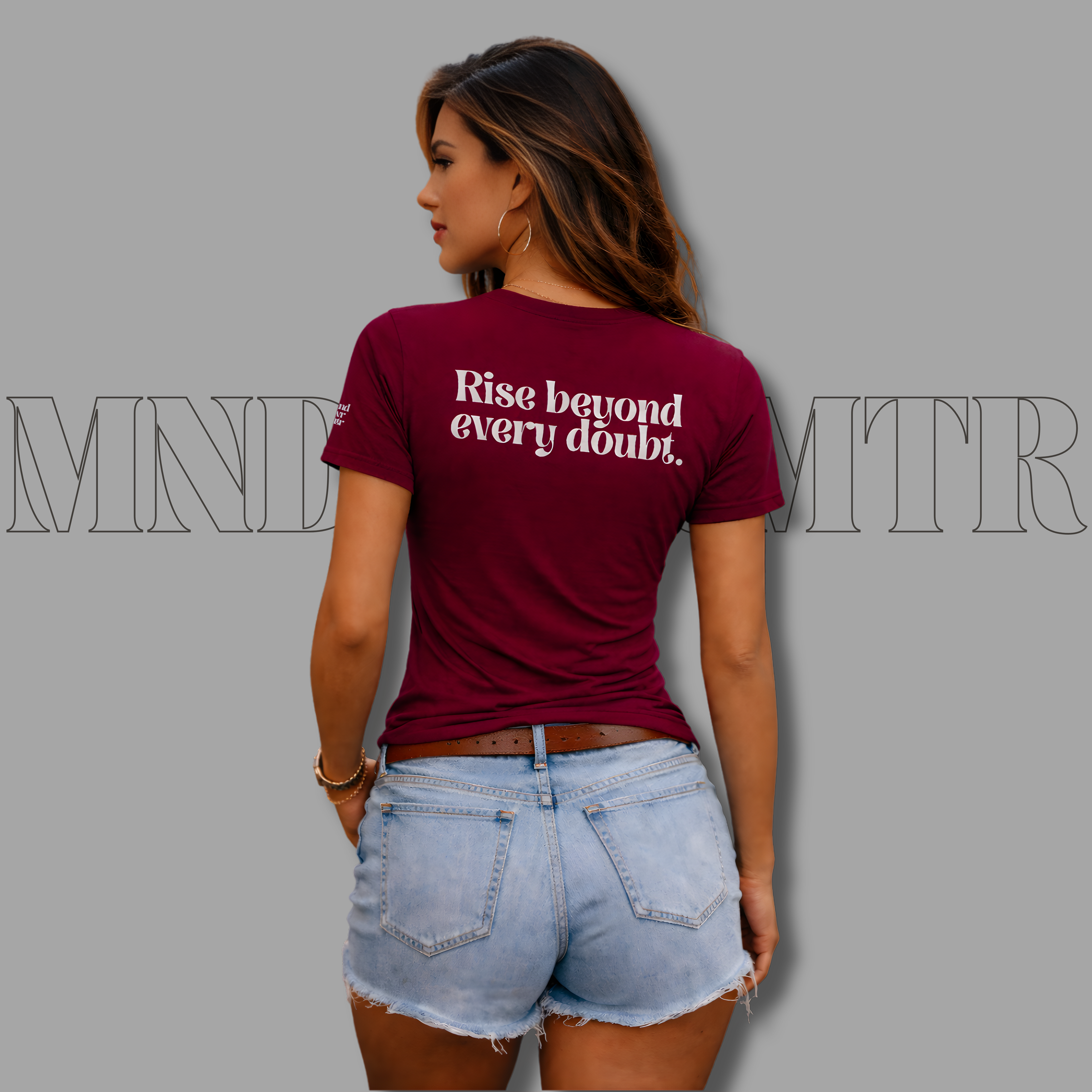 Rise Beyond Every Doubt Unisex Shirt | mndovrmtr™ Minimalist Mindset Tee