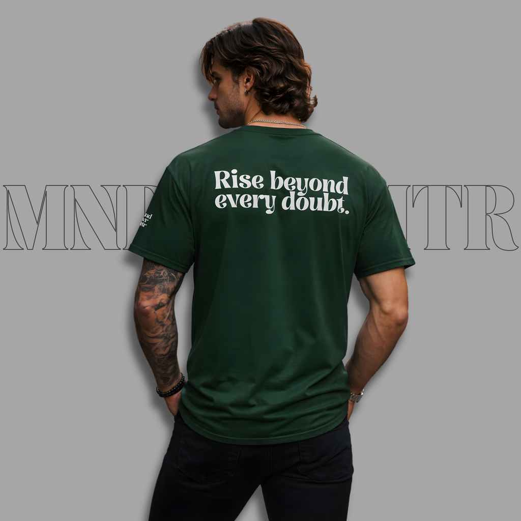 Rise Beyond Every Doubt Unisex Shirt | mndovrmtr™ Minimalist Mindset Tee