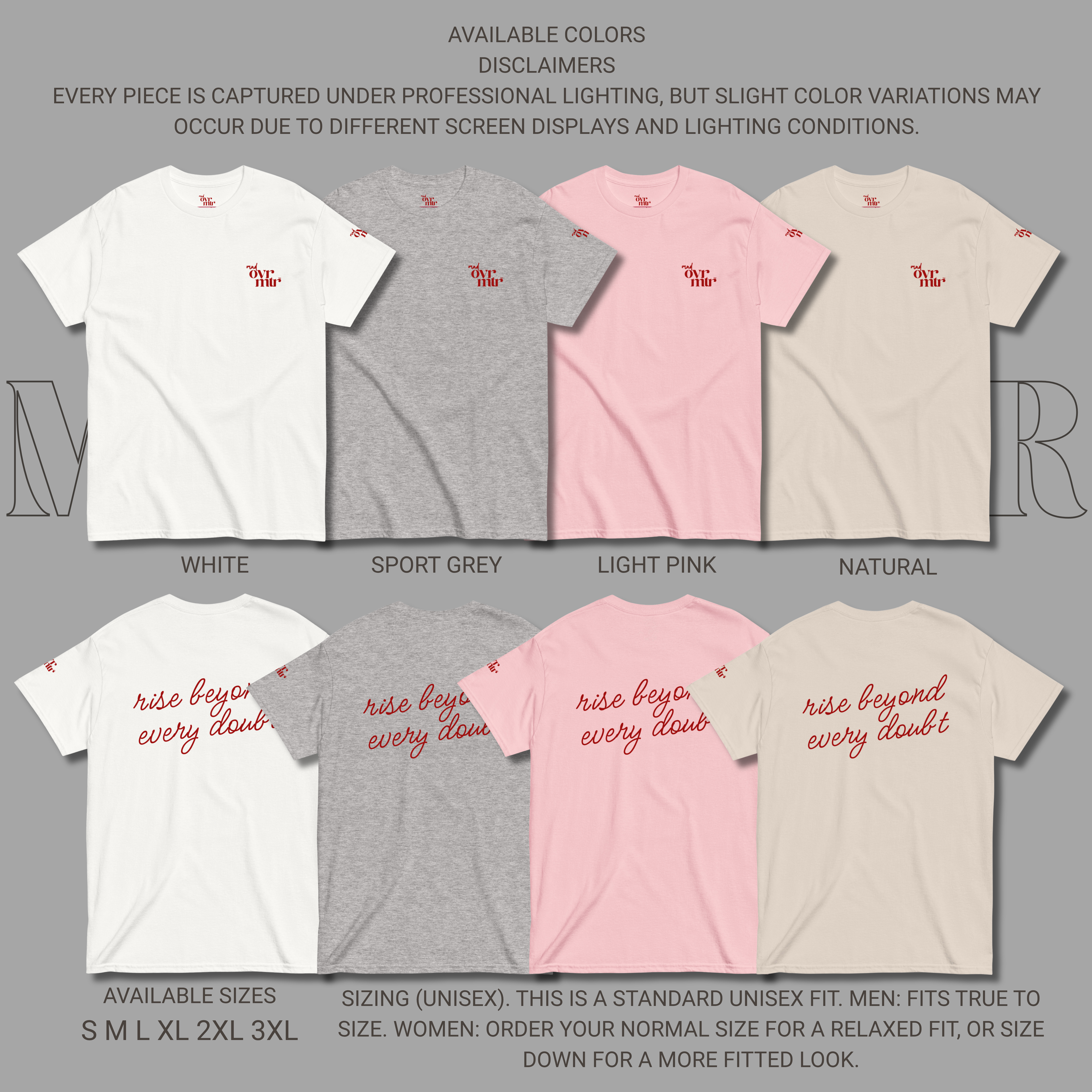 MNDOVRMTR™ Stacked Logo T-Shirt - Unisex classic cotton tee