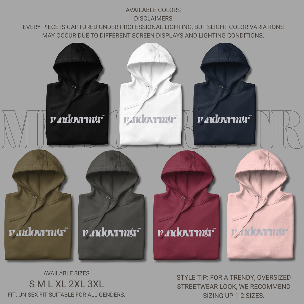 MNDOVRMTR™ Unisex Hoodie – Minimalist Streetwear Pullover | Soft Premium Fit Hoodie