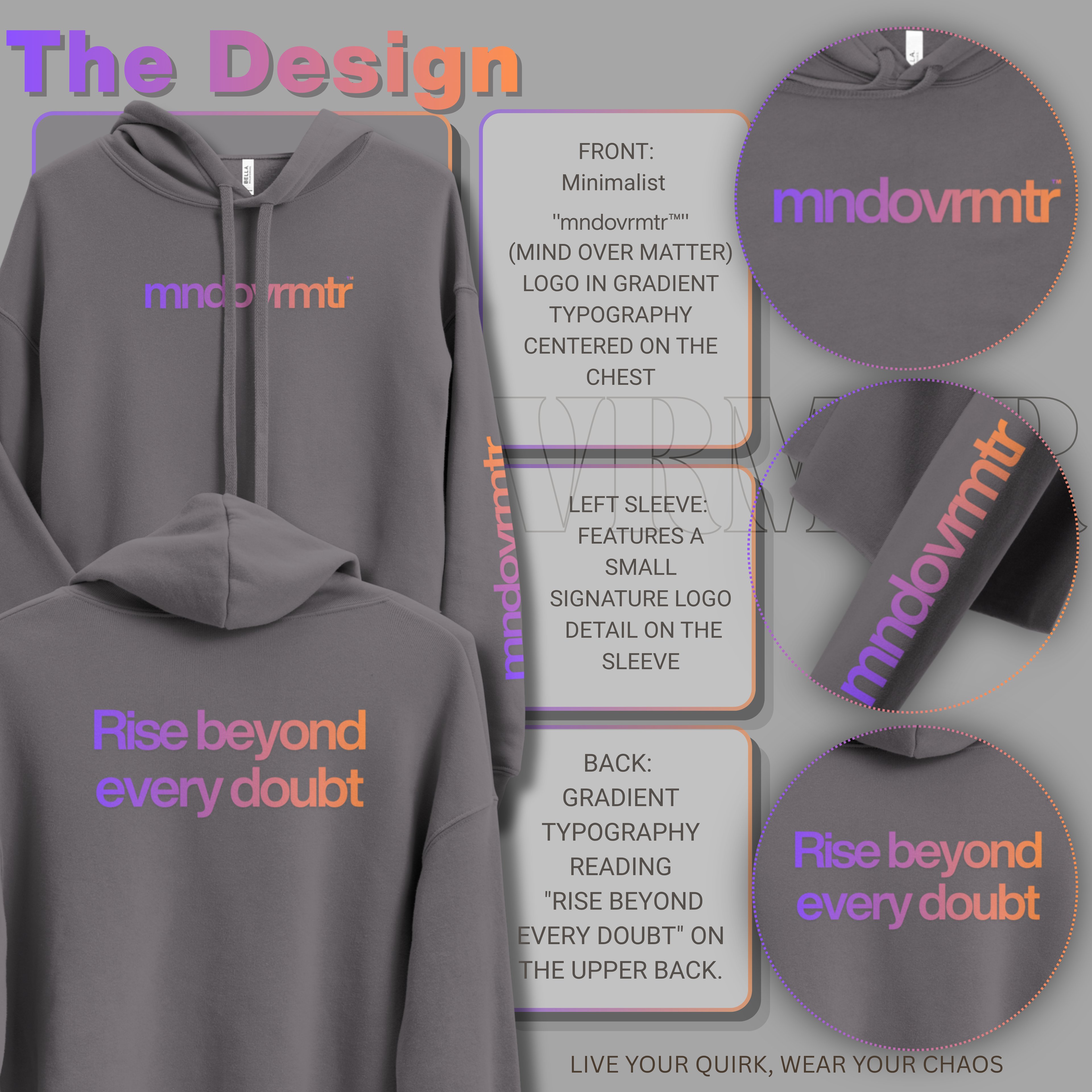 MNDOVRMTR™ Crop Hoodie – Minimalist Raw-Hem Streetwear for Women | Trendy Comfy Pullover