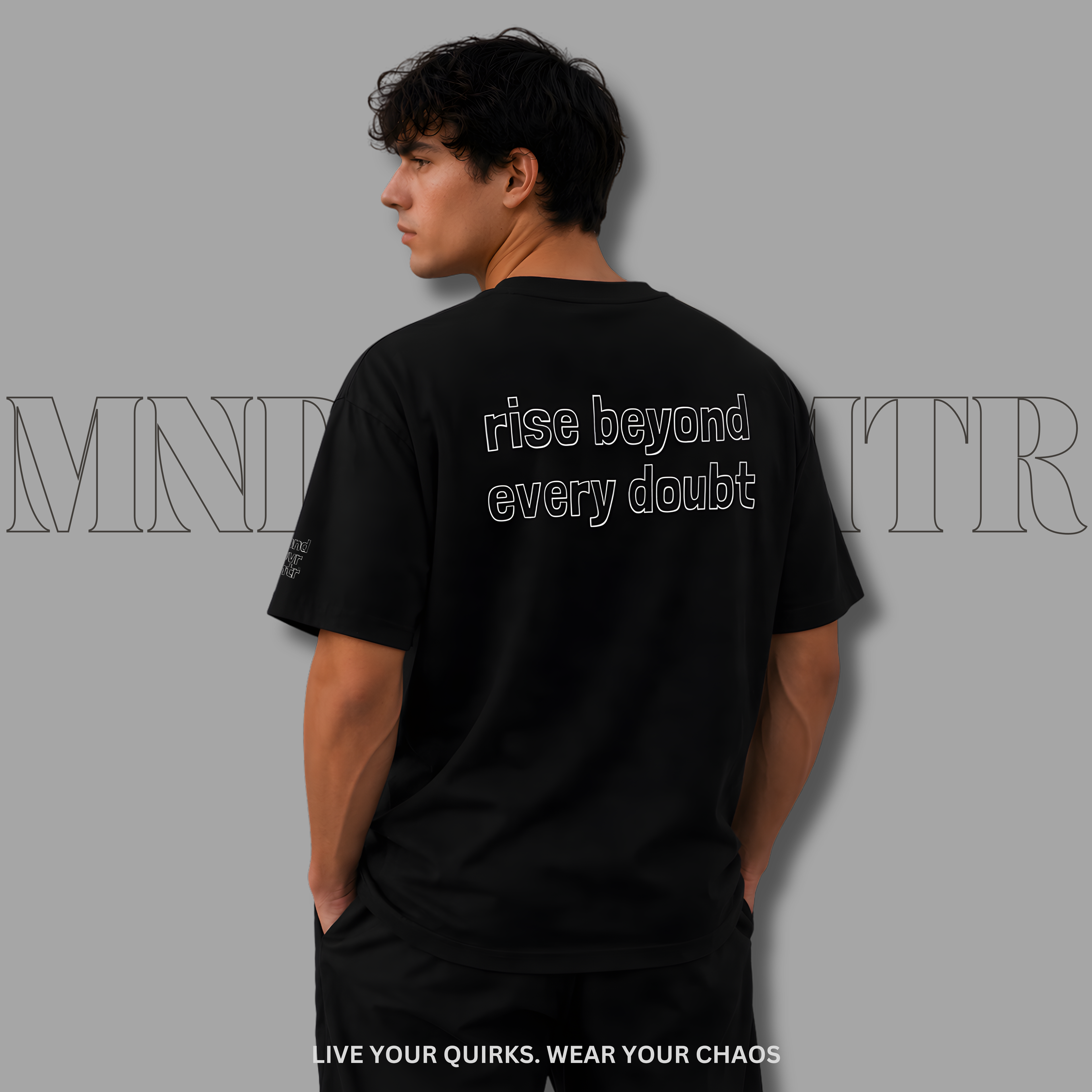 Mndovrmtr Minimalist T-Shirt | Unisex Gildan 5000 Oversized Aesthetic Top