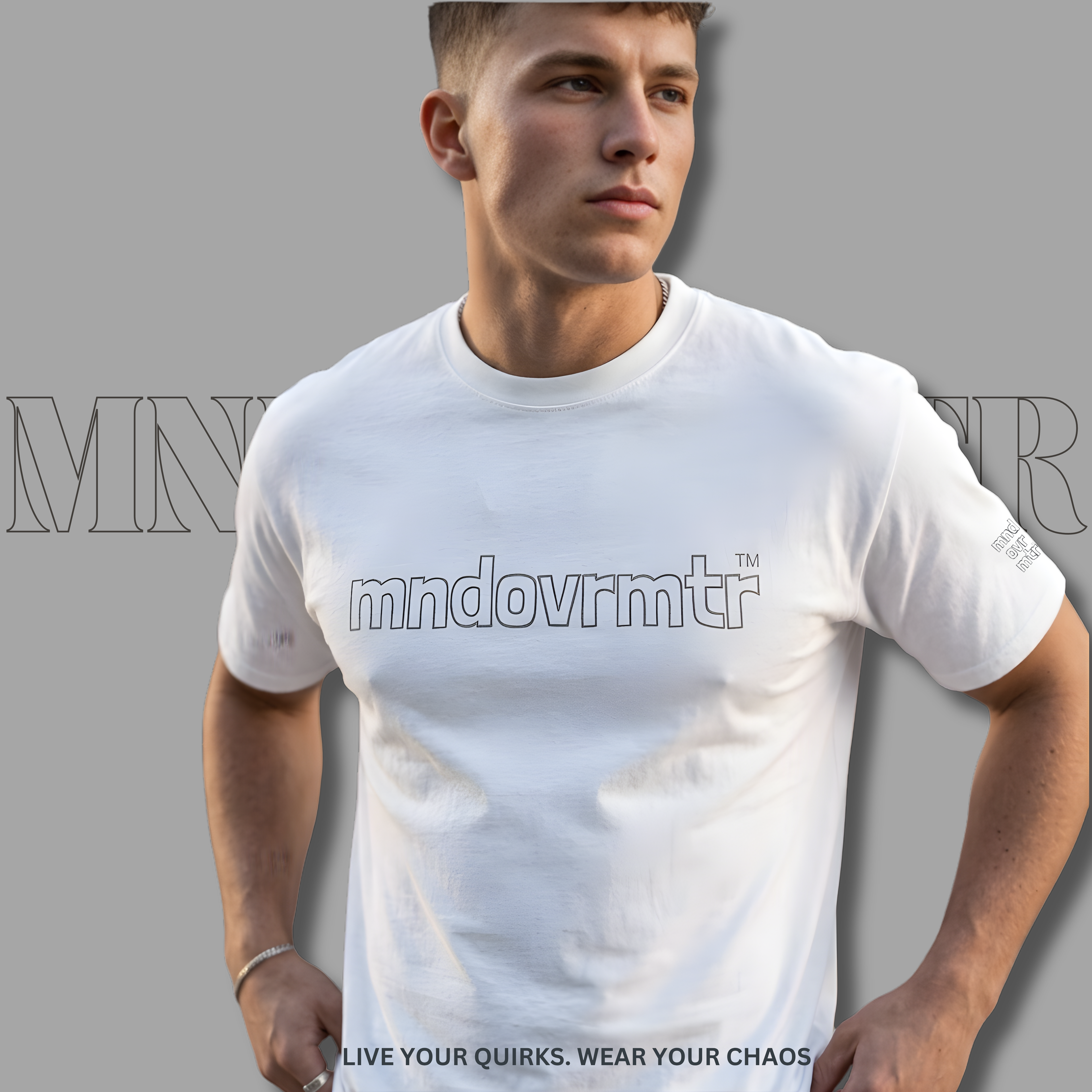Mndovrmtr Minimalist T-Shirt | Unisex Gildan 5000 Oversized Aesthetic Top