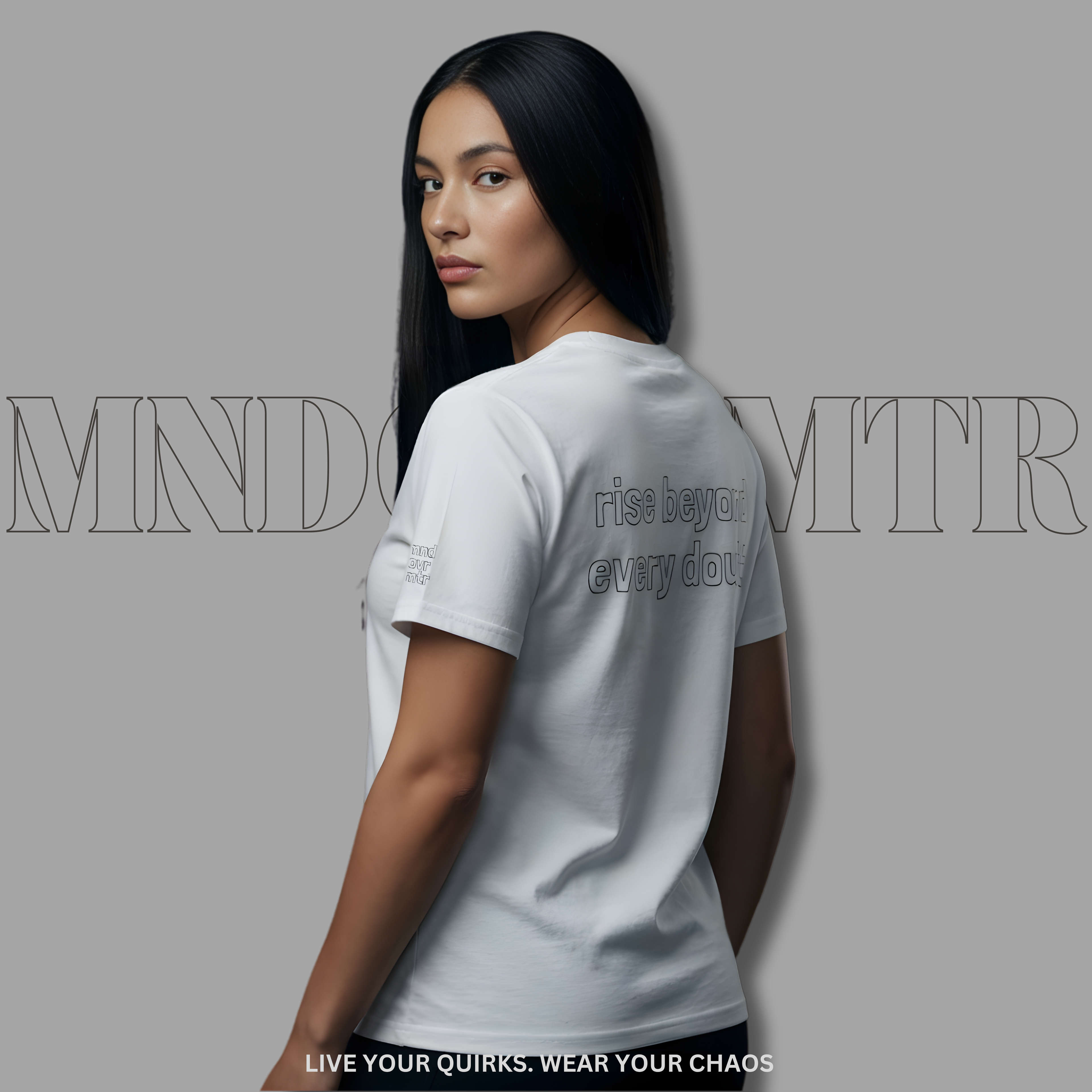 Mndovrmtr Minimalist T-Shirt | Unisex Gildan 5000 Oversized Aesthetic Top