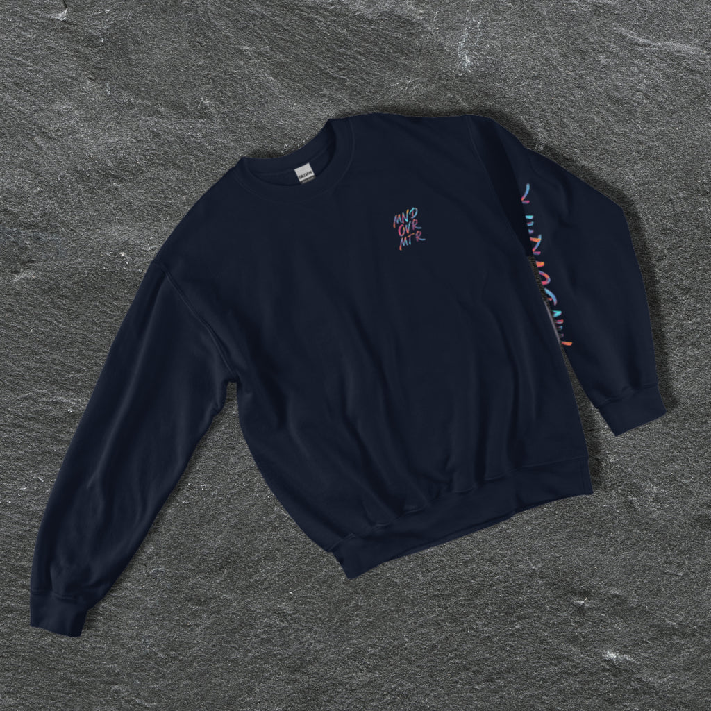 MNDOVRMTR™ Unisex Sweatshirt – Minimalist Motivational Streetwear | Soft Classic Fit Crewneck