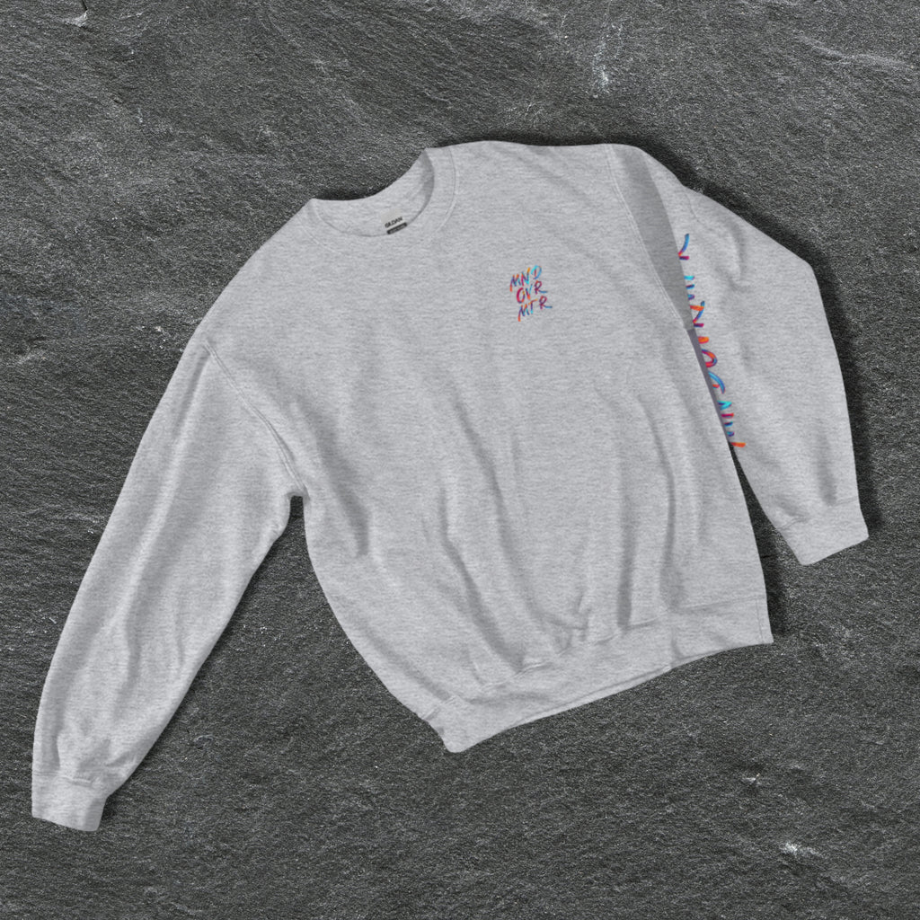 MNDOVRMTR™ Unisex Sweatshirt – Minimalist Motivational Streetwear | Soft Classic Fit Crewneck